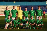 2 September 2016; The Republic of Ireland team ahead of the UEFA U21 Championship Qualifier match between Republic of Ireland and Slovenia in RSC, Waterford. Photo by Matt Browne/Sportsfile