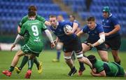 3 September 2016; Martin Maloney of Leinster is tackled by Danny Arnold of Connacht during the U18 Clubs Interprovincial Series Round 1 match between Leinster and Connacht at Donnybrook Stadium in Donnybrook, Dublin. Photo by Stephen McCarthy/Sportsfile