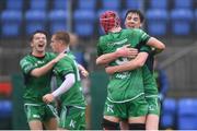 3 September 2016; Connacht players celebrate their  side's victory during the U18 Clubs Interprovincial Series Round 1 match between Leinster and Connacht at Donnybrook Stadium in Donnybrook, Dublin. Photo by Stephen McCarthy/Sportsfile