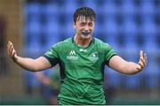 3 September 2016; Dylan Tierney-Martin of Connacht celebrate his side's victory during the U18 Clubs Interprovincial Series Round 1 match between Leinster and Connacht at Donnybrook Stadium in Donnybrook, Dublin. Photo by Stephen McCarthy/Sportsfile