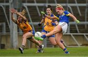 3 September 2016; Orla O'Dwyer of Tipperary in action against Ellie O'Gorman of Clare during the TG4 Ladies Football All-Ireland Intermediate Championship Semi-Final match between Clare and Tipperary at the Gaelic Grounds, Limerick. Photo by Diarmuid Greene/Sportsfile