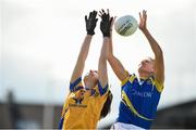 3 September 2016; Sarah Bohannon of Clare in action against Jennifer Grant of Tipperary during the TG4 Ladies Football All-Ireland Intermediate Championship Semi-Final match between Clare and Tipperary at the Gaelic Grounds, Limerick. Photo by Diarmuid Greene/Sportsfile