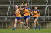 3 September 2016; Niamh O'Dea of Clare celebrates after scoring her side's second goal during the TG4 Ladies Football All-Ireland Intermediate Championship Semi-Final match between Clare and Tipperary at the Gaelic Grounds, Limerick. Photo by Diarmuid Greene/Sportsfile
