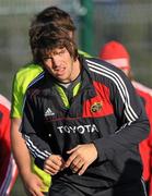 8 December 2010; Munster's Donncha O'Callaghan during squad training ahead of their Heineken Cup, Pool 3, Round 3, game against Ospreys on Sunday. Munster Rugby Squad Training, Garryowen RFC, Dooradoyle, Limerick. Picture credit: Brian Lawless / SPORTSFILE