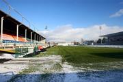 8 December 2010; A general view of the Ravenhill pitch covered to protect it against the snow ahead of Ulster's ahead of Ulster's Heineken Cup, Pool 4, Round 3, game against Bath on Saturday. Ravenhill Park, Belfast, Co. Antrim. Picture credit: John Dickson / SPORTSFILE