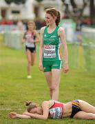12 December 2010; Ciara Mageean, Ireland, walks away after crossing the finish line, in 7th place with a time of 13:16, in the Women's Junior race. 17th SPAR European Cross Country Championships, Albufeira, Portugal. Picture credit: Brendan Moran / SPORTSFILE