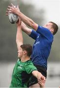 3 September 2016; Martin Maloney of Leinster in action against Cian Huxford of Connacht during the U18 Clubs Interprovincial Series Round 1 match between Leinster and Connacht at Donnybrook Stadium in Donnybrook, Dublin. Photo by Stephen McCarthy/Sportsfile