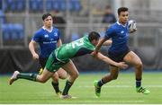 3 September 2016; Morgan Purcell of Leinster is tackled by Craig McCormick of Connacht during the U18 Clubs Interprovincial Series Round 1 match between Leinster and Connacht at Donnybrook Stadium in Donnybrook, Dublin. Photo by Stephen McCarthy/Sportsfile