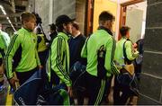 4 September 2016; The Limerick minor squad arrive ahead of the Electric Ireland GAA Hurling All-Ireland Minor Championship Final in Croke Park, Dublin. Photo by Piaras Ó Mídheach/Sportsfile