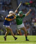 4 September 2016; Michael O'Grady of Limerick in action against Ger Browne of Tipperary during the Electric Ireland GAA Hurling All-Ireland Minor Championship Final in Croke Park, Dublin. Photo by Ray McManus/Sportsfile