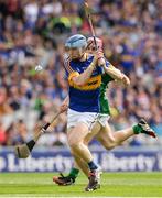 4 September 2016; Jake Morris of Tipperary scores his team's first goal of the match during the Electric Ireland GAA Hurling All-Ireland Minor Championship Final in Croke Park, Dublin.  Photo by Seb Daly/Sportsfile
