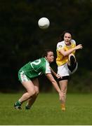 4 September 2016; Áine Devlin of Antrim in action against Bridget Gallagher of London during the TG4 All Ireland Junior Football Championship Semi Final between Antrim and London in Fingallians, Dublin. Photo by Sam Barnes/Sportsfile
