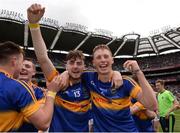 4 September 2016; Tipperary minor players Cian Darcy, left, and Brian McGrath celebrate after the Electric Ireland GAA Hurling All-Ireland Minor Championship Final in Croke Park, Dublin. Photo by Piaras Ó Mídheach/Sportsfile