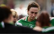 4 September 2016; Helen Hughes of London dejected following the TG4 All Ireland Junior Football Championship Semi Final between Antrim and London in Fingallians, Dublin.  Photo by Sam Barnes/Sportsfile