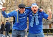 12 December 2010; Leinster supporters Conor Houlihan, left, and Jim O'Connor, from Walkinstown, Dublin, at the ASM Clermont Auvergne v Leinster - Heineken Cup Pool 2 - Round 3 game, Stade Marcel Michelin, Clermont, France. Picture credit: Stephen McCarthy / SPORTSFILE