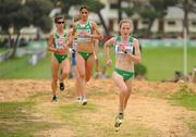 12 December 2010; Ireland's Fionnuala Britton leads the chasing pack on her way to finishing in 4th place in the Women's Senior race. 17th SPAR European Cross Country Championships, Albufeira, Portugal. Picture credit: Brendan Moran / SPORTSFILE