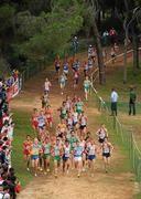 12 December 2010; A general view of the Men's Senior race, led by eventual winner Serihy Lebid of the Ukraine and including Irish athletes Joe Sweeney, Mark Kenneally, Mark Christie and Gary Thornton. 17th SPAR European Cross Country Championships, Albufeira, Portugal. Picture credit: Brendan Moran / SPORTSFILE