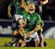 12 December 2010; Brian Tuohy, Connacht, is tackled by Karl Dickson, Harlequins. Amlin Challenge Cup - Pool 1 Round 3, Harlequins v Connacht, The Stoop, Twickenham, London. Picture credit: Dan Mullan / SPORTSFILE