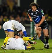 12 December 2010; Clint Newland, Leinster. Heineken Cup Pool 2 - Round 3, ASM Clermont Auvergne v Leinster, Stade Marcel Michelin, Clermont, France. Picture credit: Stephen McCarthy / SPORTSFILE