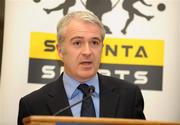 13 December 2010; Brian Quinn, customer acquisition director Setanta Ireland, speaking at the launch of the Setanta Sports Cup for 2011. Belfast City Hall, Donegall Square, Belfast, Co. Antrim. Picture credit: Oliver McVeigh / SPORTSFILE