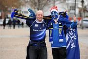 12 December 2010; Leinster supporters Paul Whelan, from Redcross, Wicklow, left, and Alex Whelan, from Clondalkin, Dublin, at the ASM Clermont Auvergne v Leinster - Heineken Cup Pool 2 - Round 3 game, Stade Marcel Michelin, Clermont, France. Picture credit: Stephen McCarthy / SPORTSFILE