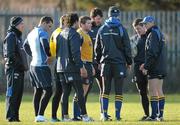 14 December 2010; Leinster head coach Joe Schmidt speaking to his players during training ahead of their Heineken Cup, Pool 2, Round 4, game against ASM Clermont Auvergne on Saturday. Leinster Rugby media briefing and squad training, Thornfields, UCD, Belfield, Dublin. Photo by Sportsfile