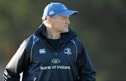 14 December 2010; Leinster head coach Joe Schmidt  during squad training ahead of their Heineken Cup, Pool 2, Round 4, game against ASM Clermont Auvergne on Saturday. Leinster Rugby media briefing and squad training, Thornfields, UCD, Belfield, Dublin. Photo by Sportsfile