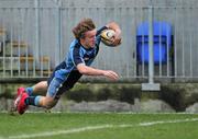 15 December 2010; Zac Jungmann, Newpark Comprehensive, goes over to score his side's second try. McMullen Cup Final, Skerries C.C. v Newpark Comprehensive, Donnybrook, Dublin. Picture credit: David Maher / SPORTSFILE