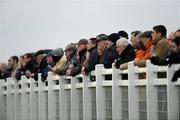 15 December 2010; A general view of spectators looking on at the big screen during The John Durkan Memorial Punchestown Steeplechase. Fairyhouse Racecourse, Fairyhouse, Co. Meath. Picture credit: Barry Cregg / SPORTSFILE