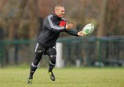 15 December 2010; Munster's Paul Warwick in action during squad training ahead of their Heineken Cup Pool 3, Round 4, match against Ospreys on Saturday. Munster Rugby squad training, Cork Institute of Technology campus, Bishopstown, Cork. Picture credit: Diarmuid Greene / SPORTSFILE
