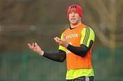 15 December 2010; Munster's Paul O'Connell during squad training ahead of their Heineken Cup Pool 3, Round 4, match against Ospreys on Saturday. Munster Rugby squad training, Cork Institute of Technology campus, Bishopstown, Cork. Picture credit: Diarmuid Greene / SPORTSFILE
