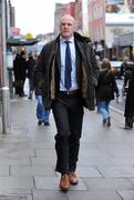 16 December 2010; Munster's Paul O'Connell arrives for a independent Disciplinary Hearing after an incident between himself and Ospreys' Jonathan Thomas during last Sunday's Heineken Cup match in Limerick. ERC Offices, Hugenot House, St. Stephen's Greeen, Dublin. Picture credit: Barry Cregg / SPORTSFILE