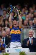 4 September 2016; Brian McGrath of Tipperary lifting the Irish Press Cup after the Electric Ireland GAA Hurling All-Ireland Minor Championship Final in Croke Park, Dublin.  Photo by Eóin Noonan/Sportsfile