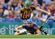 4 September 2016; John McGrath of Tipperary  in action against Shane Prendergast of Kilkenny  during the GAA Hurling All-Ireland Senior Championship Final match between Kilkenny and Tipperary at Croke Park in Dublin. Photo by Eóin Noonan/Sportsfile