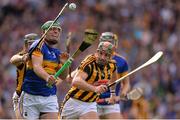 4 September 2016; John O’Dwyer of Tipperary is tackled by Richie Hogan, left, and Kieran Joyce of Kilkenny during the GAA Hurling All-Ireland Senior Championship Final match between Kilkenny and Tipperary at Croke Park in Dublin. Photo by Piaras Ó Mídheach/Sportsfile