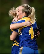4 September 2016; Orla Noonan, right, and Mairéad Moore of Longford celebrate following the TG4 All Ireland Junior Football Championship Semi Final between Derry and Longford in Fingallians, Dublin.  Photo by Sam Barnes/Sportsfile