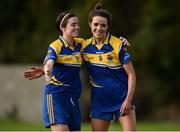 4 September 2016; Ann Marie Bratton and Jacinta Brady of Longford celebrate following the TG4 All Ireland Junior Football Championship Semi Final between Derry and Longford in Fingallians, Dublin.  Photo by Sam Barnes/Sportsfile