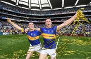 4 September 2016; Michael Cahill of Tipperary, left, and Pádraic Maher of Tipperary celebrate after the GAA Hurling All-Ireland Senior Championship Final match between Kilkenny and Tipperary at Croke Park in Dublin. Photo by Brendan Moran/Sportsfile