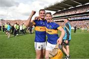 4 September 2016; John McGrath, left, and Donagh Maher of Tipperary celebrate after the GAA Hurling All-Ireland Senior Championship Final match between Kilkenny and Tipperary at Croke Park in Dublin. Photo by Sportsfile
