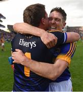 4 September 2016; Tipperary team-mates Michael Cahill and goalkeeper Darren Gleeson, 1, embrace following the GAA Hurling All-Ireland Senior Championship Final match between Kilkenny and Tipperary at Croke Park in Dublin. Photo by Cody Glenn/Sportsfile