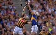 4 September 2016; Ronan Maher of Tipperary in action against TJ Reid of Kilkenny, supported by team-mate Eóin Larkin, right, during the GAA Hurling All-Ireland Senior Championship Final match between Kilkenny and Tipperary at Croke Park in Dublin. Photo by Piaras Ó Mídheach/Sportsfile