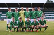 4 September 2016; Republic of Ireland team before the Under 19 match between Republic of Ireland and Austria in Tallaght Stadium, Dublin. Photo by Matt Browne/Sportsfile