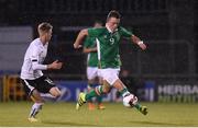 4 September 2016; Michael O'Connor of Republic of Ireland in action against Paul Schmidt of Austria during the Under 19 match between Republic of Ireland and Austria in Tallaght Stadium, Dublin. Photo by Matt Browne/Sportsfile