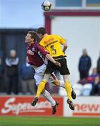26 April 2010; Jamie MacKenzie, Galway United, in action against Shane Guthrie, St Patrick's Athletic. Airtricity League Premier Division, Galway United v St Patrick's Athletic, Terryland Park, Galway. Picture credit: David Maher / SPORTSFILE
