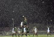 17 December 2010; Andrew Browne, Connacht, contests a line-out against Tom Guest, Harlequins. Amlin Challenge Cup, Pool 1, Round 3, Connacht v Harlequins, Sportsground, Galway. Picture credit: David Maher / SPORTSFILE