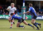 18 December 2010; Nevin Spence, Ulster Rugby, is tackled by Olly Barkley, Bath Rugby. Heineken Cup, Pool 4, Round 4, Bath Rugby v Ulster Rugby, Recreation Ground, Bath, England. Picture credit: Matthew Impey / SPORTSFILE