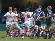 18 December 2010; Ulster players celebrate their side's victory. Heineken Cup, Pool 4, Round 4, Bath Rugby v Ulster Rugby, Recreation Ground, Bath, England. Picture credit: Matthew Impey / SPORTSFILE