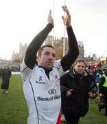 18 December 2010; Ian Humphreys, Ulster Rugby, celebrates after the game. Heineken Cup, Pool 4, Round 4, Bath Rugby v Ulster Rugby, Recreation Ground, Bath, England. Picture credit: Matthew Impey / SPORTSFILE