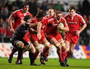 18 December 2010; Mick O'Driscoll, Munster, makes a break. Heineken Cup, Pool 3, Round 4, Ospreys v Munster, Liberty Stadium, Swansea, Wales. Picture credit: Stephen McCarthy / SPORTSFILE