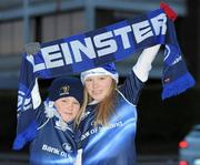 18 December 2010; Leinster supporters Jack and Eve Supple, from Clonee, Co. Dublin, at the Leinster v ASM Clermont Auvergne, Heineken Cup Pool 2, Round 4, game. Aviva Stadium, Lansdowne Road, Dublin. Picture credit: Matt Browne / SPORTSFILE
